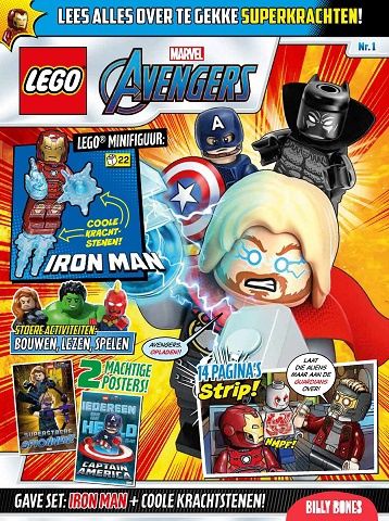 LEGO tijdschrift Marvel Avengers 2022 Nr1 - Iron Man