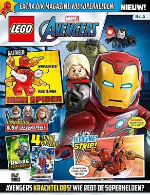 LEGO tijdschrift Marvel Avengers 2021 Nr3 - Iron Spiderman