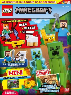 LEGO tijdschrift Minecraft 2022 Nr2 - Alex, Ocelot &amp; Schaap