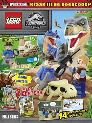 LEGO tijdschrift Jurassic World 2023 Nr6 - Mini-build &amp; Minifigure