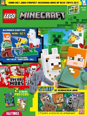LEGO tijdschrift Minecraft 2023 Nr8 - Alex. Babylama