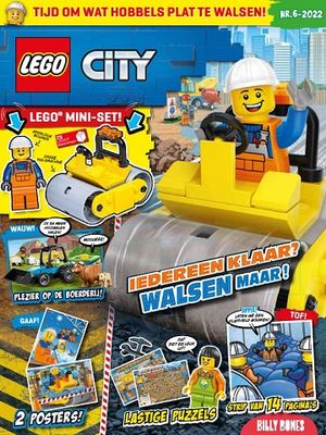 LEGO tijdschrift City 2022 Nr6 - Minifigure &amp; Motor