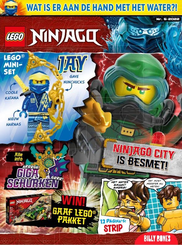 LEGO tijdschrift Ninjago 2022 nr1 - Jay