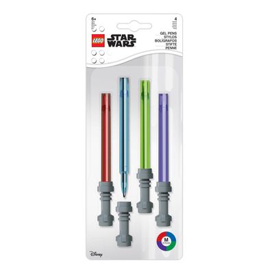 LEGO 4 Gelpennen Star Wars Lichtzwaard