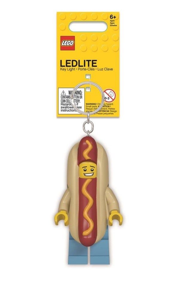 LEGO LED Sleutelhanger Man in Hotdogpak