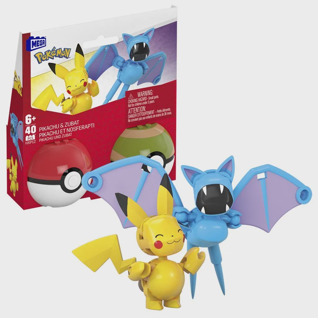 Mega Construx Pokemon Pikachu And Zubat