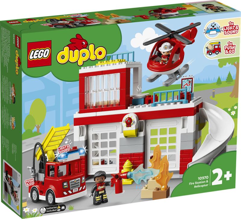 LEGO DUPLO Brandweerkazerne en Helikopter 10970