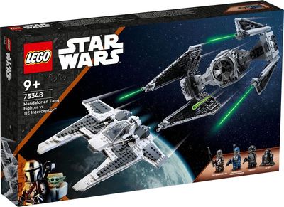 LEGO Star Wars Mandalorian Fang Fighter vs. TIE Interceptor 75348