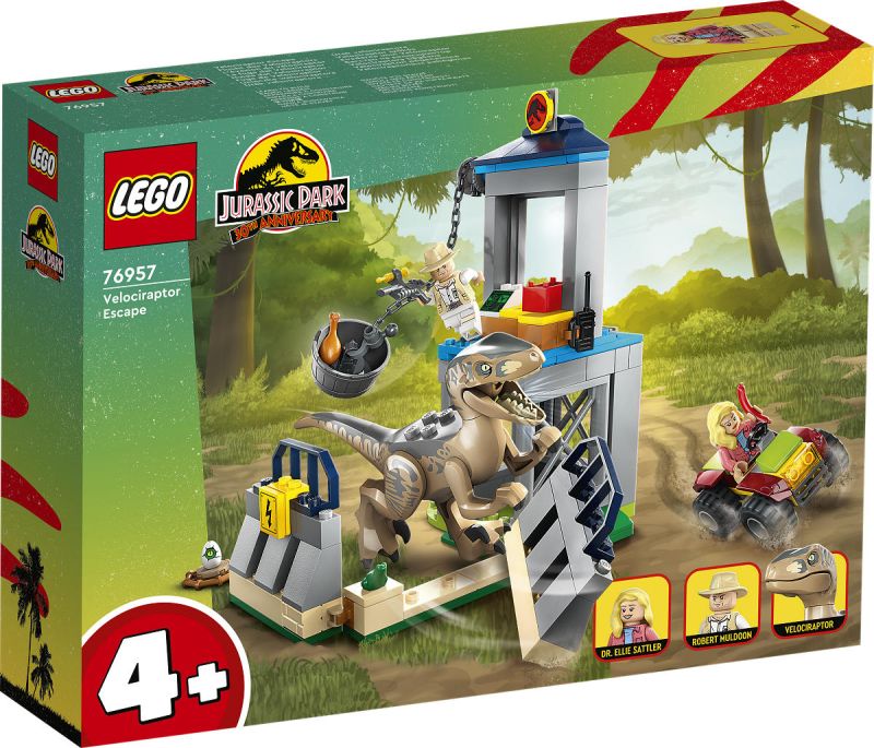 LEGO Jurassic World Velociraptor ontsnapping 76957