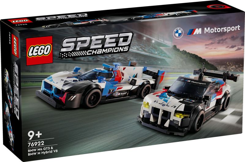 LEGO Speed Champions BMW M4 GT3 &amp; BMW M Hybrid V8 racewagens 76922