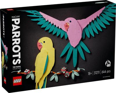 LEGO ART De Faunacollectie Kleurrijke papegaaien 31211