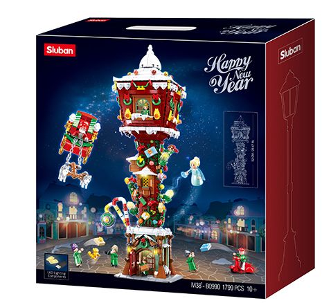 Sluban Town Kerst Licht toren M38-B0990