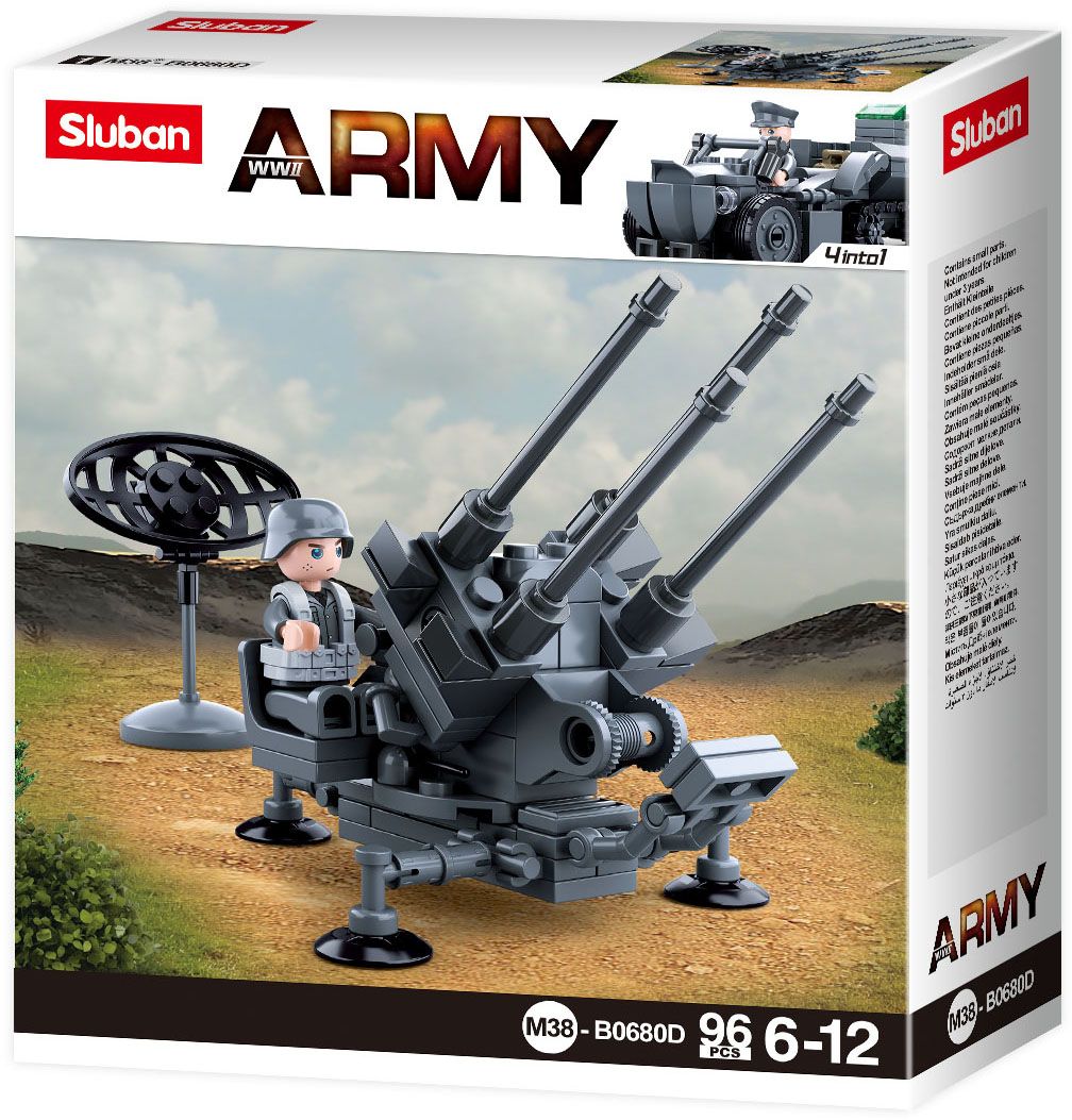 Sluban Army Duits Afweergeschut M38-B0680D