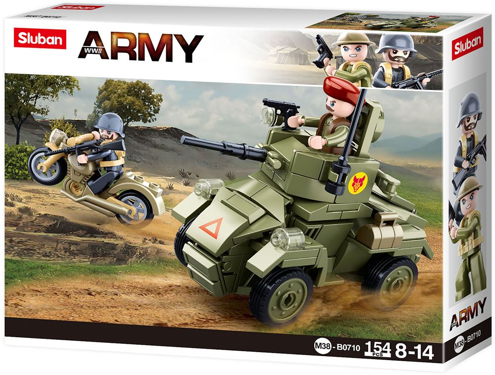 Sluban Army Klein Engels Pantservoertuig M38-B0710