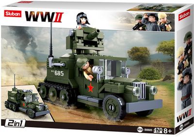 Sluban Army Geallieerde Half-Track 2 in 1 M38-B0685