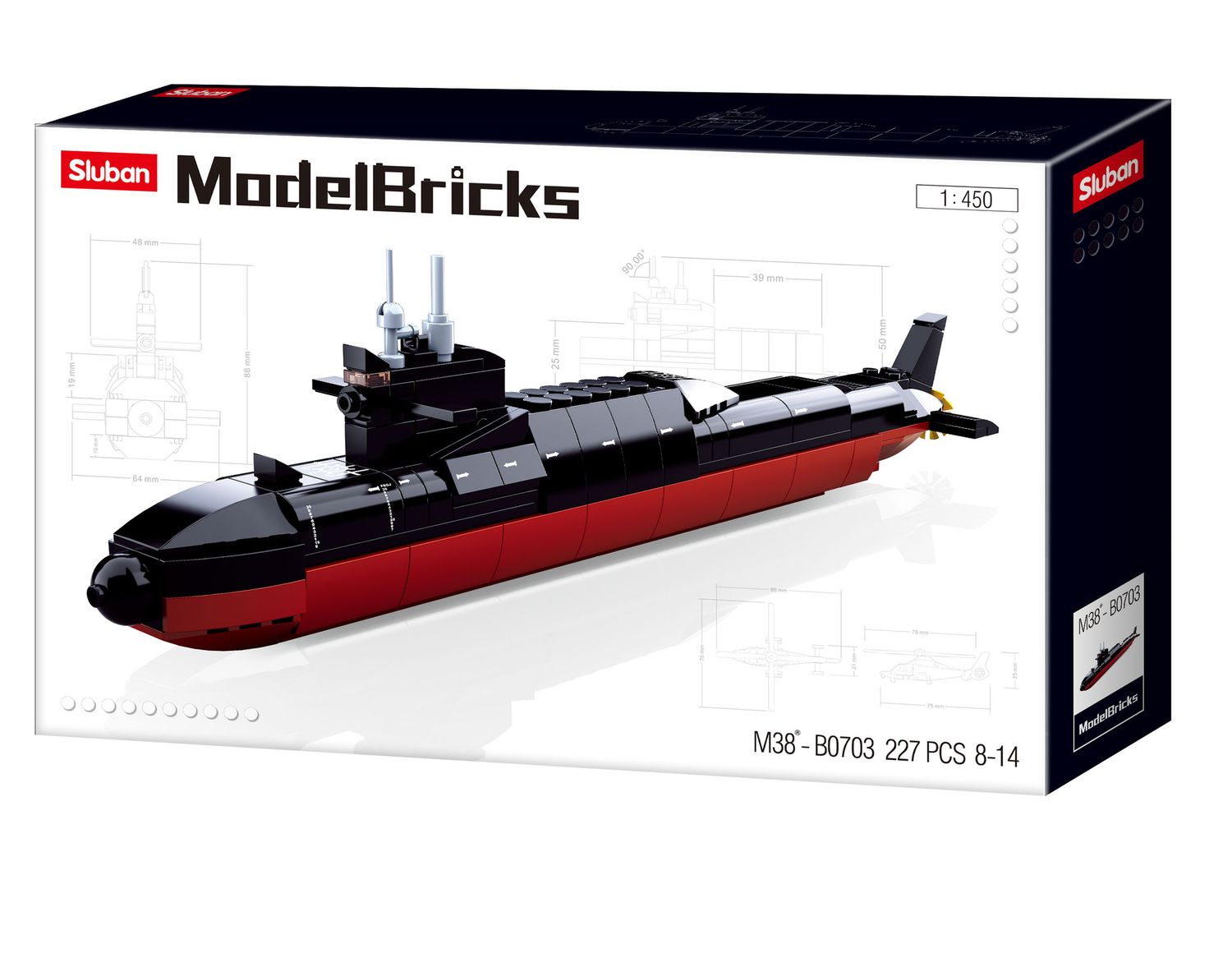 Sluban Model Bricks Strategische onderzeeër M38-B0703