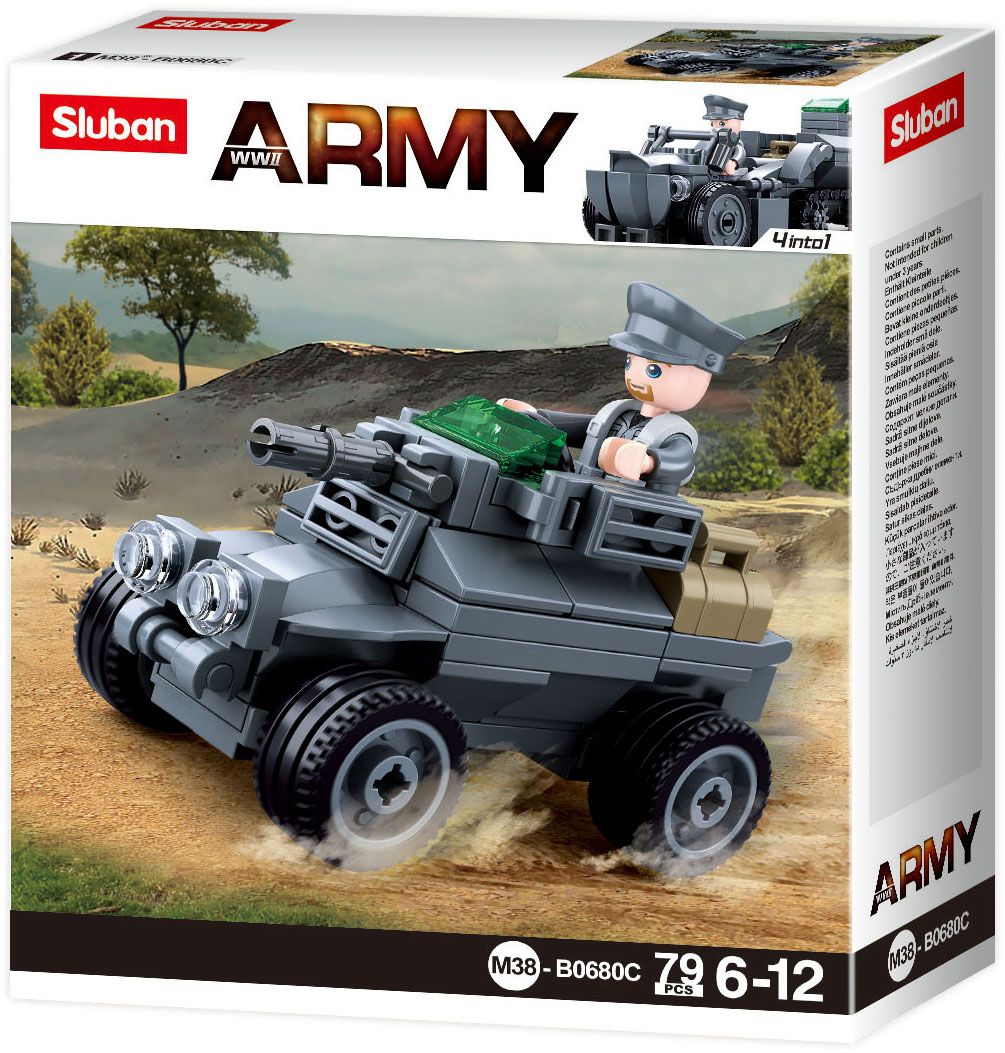 Sluban Army Gepantserd Voertuig M38-B0680C