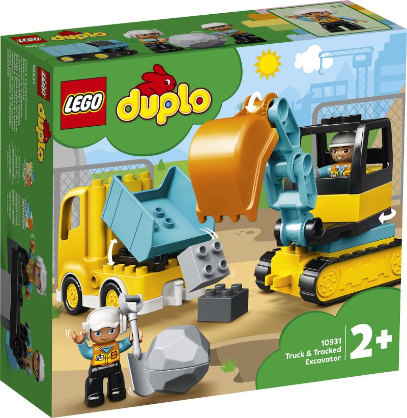 LEGO DUPLO Truck en Graafmachine met rupsbanden 10931