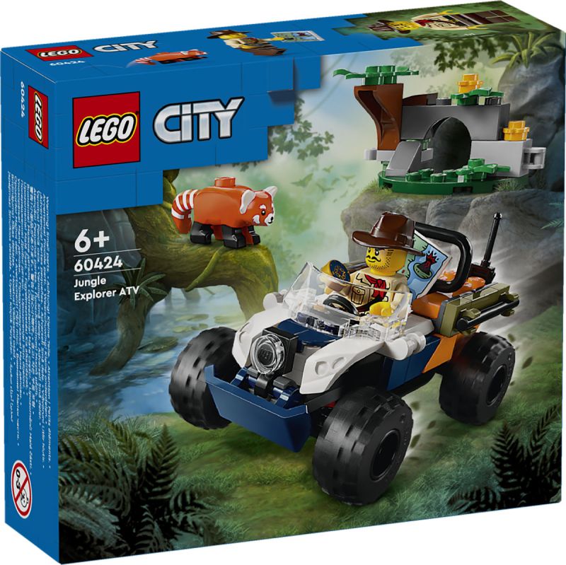 LEGO City Exploration rode panda-missie met terreinwagen 60424