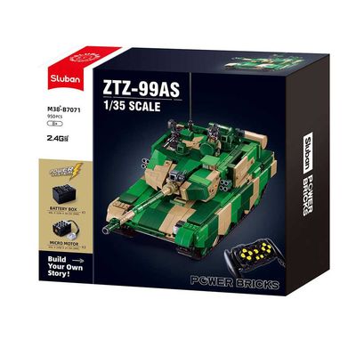 Sluban - Power Bricks tank ZTZ-99AS met afstandsbediening M38-B7071