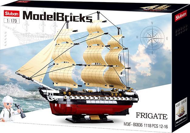 Sluban - Model Bricks USS Fregat M38-B0836