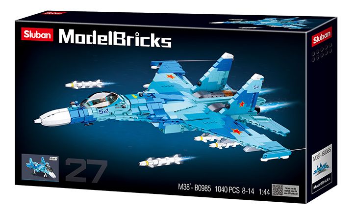 Sluban - Model Bricks Blauwe Straaljager 2 in1 M38-B0985