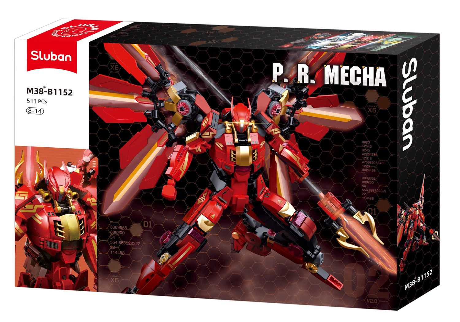 Sluban - Atomic Storm P.R. Mecha rood M38-B1152