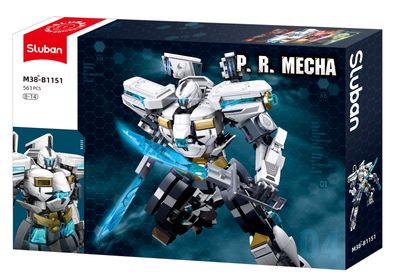 Sluban - Atomic Storm P.R. Mecha wit/grijs M38-B1151