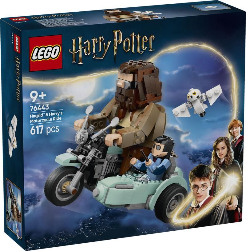 LEGO Harry Potter Hagrid en Harry&#39;s rit op de motor 76443