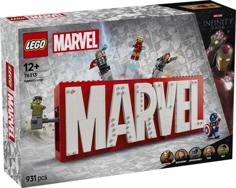 LEGO Super Heroes logo en minifiguren 76313