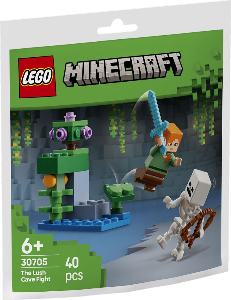 LEGO Minecraft Polybag Duel bij de weelderige grot 30705