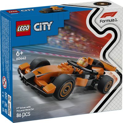 LEGO City F1 coureur met McLaren racewagen 60442