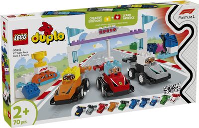 LEGO DUPLO Stad F1 team racewagens en coureurs 10445