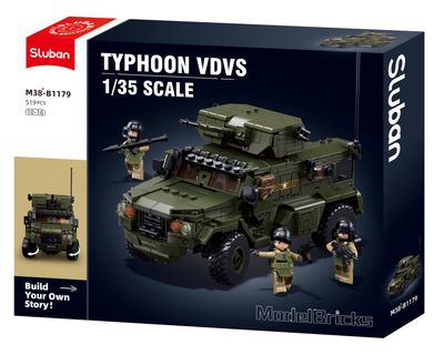 Sluban Model Bricks Typhoon aanvalsgevechtsvoertuig M38-B1179