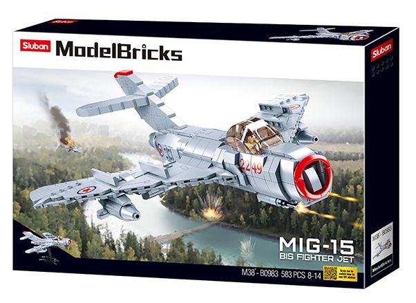 Sluban Model Bricks Oude Sovjet Straaljager M38-B0983