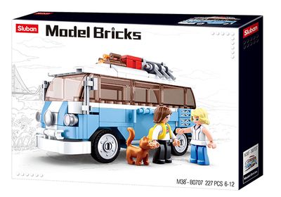 Sluban Model Bricks Klassieke Hippie Bus M38-B0707