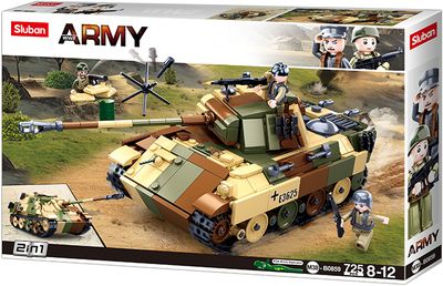 Sluban Army Medium Tank Bruin / Groen / Beige M38-B0859