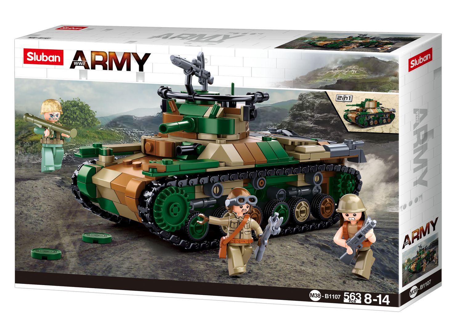 Sluban Army Type 97 Middel Tank M38-B1107
