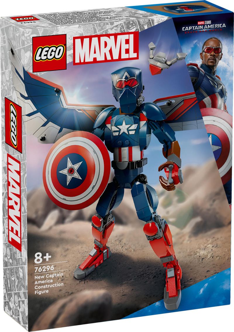 LEGO Super Heoes New Captain America Construction Figure 76296