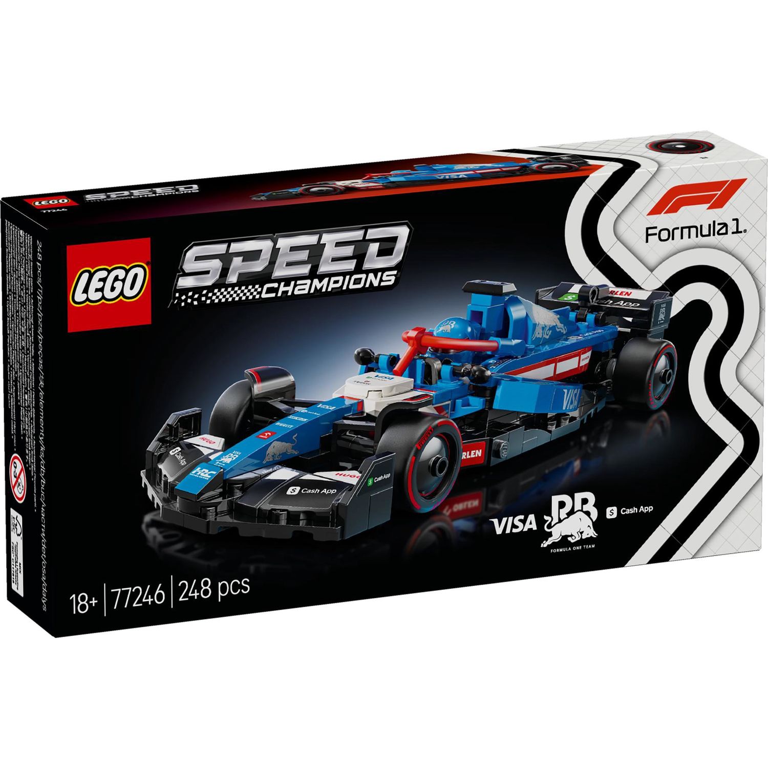 LEGO Speed Champions Visa Cash App RB VCARB 01 F1 racewagen 77246