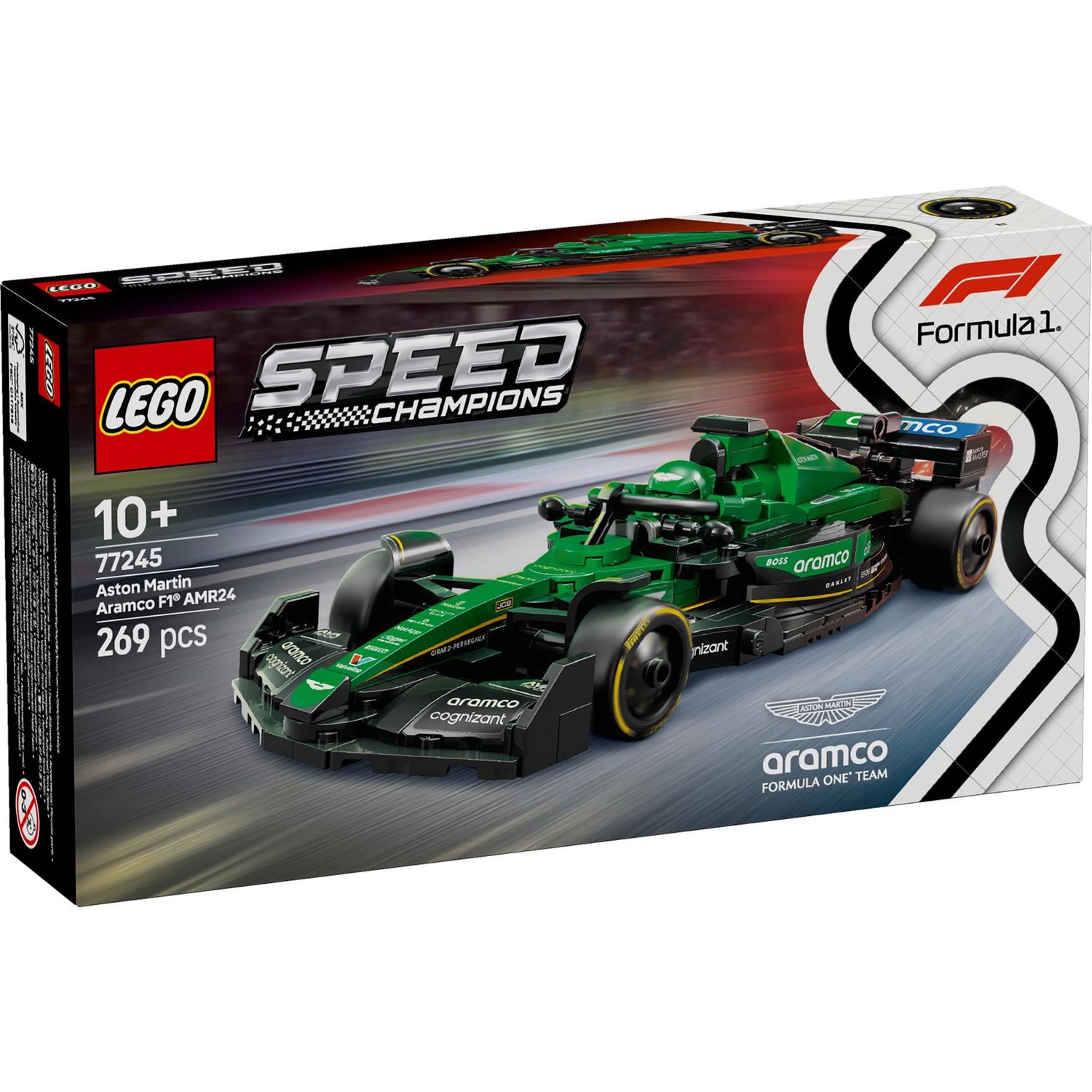 LEGO Speed Champions Aston Martin Aramco F1 AMR24 racewagen 77245
