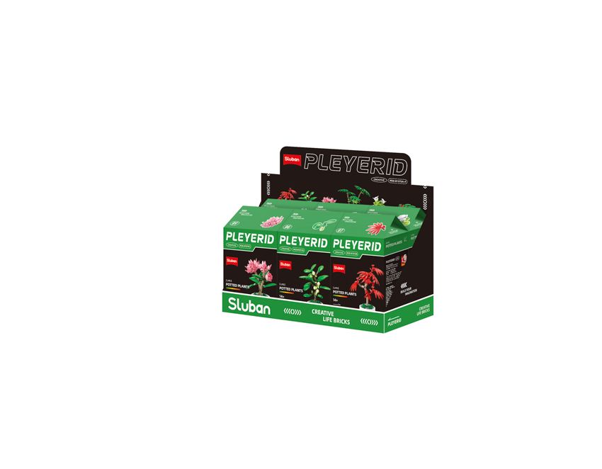 Sluban Pleyerid Potplanten M38-B1075 - Complete set 6 plantjes