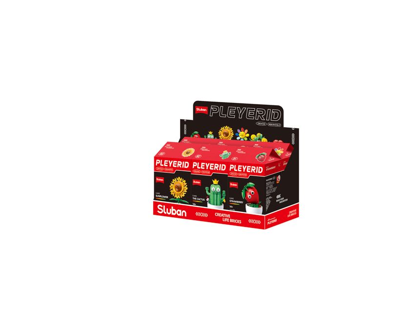 Sluban Pleyerid Potplanten Display M38-B1073 - Complete set van 6 plantjes