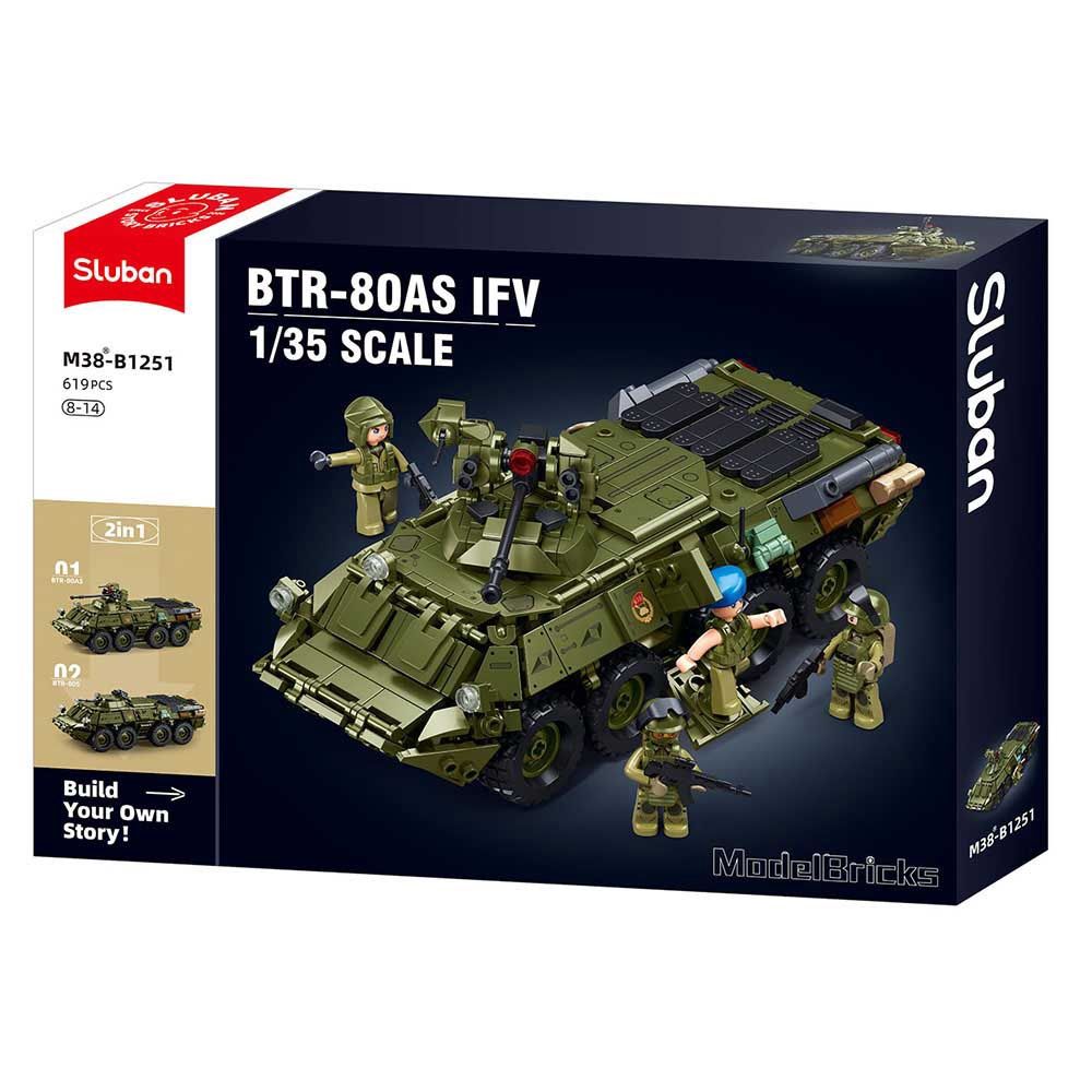 Sluban - Model bricks tank BTR-80AS IFV M38-B1251