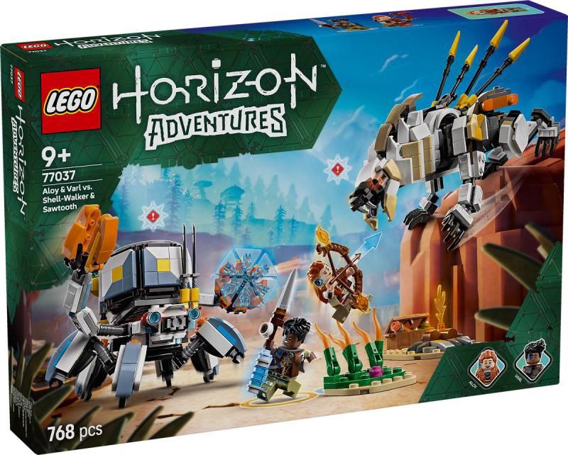 LEGO Horizon Aloy en Varl vs. Shell-Walker en Sawtooth 77037
