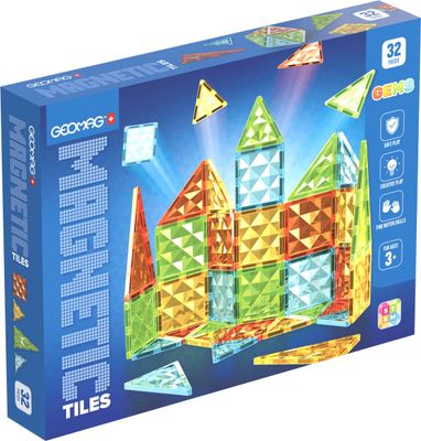 Geomag Magnetic Tiles Gems 32 pcs