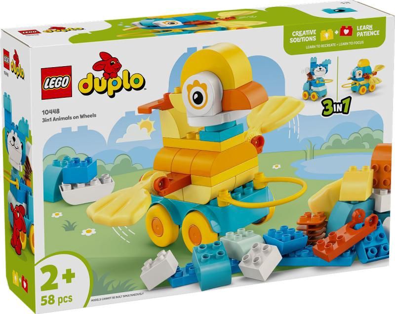 LEGO DUPLO Stad 3-in-1 dieren op wielen 10448