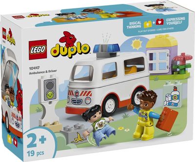 LEGO DUPLO Stad Ambulance met chauffeur 10447