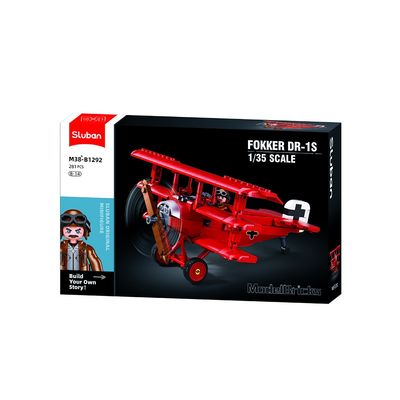 Sluban Model bricks direvliegtuig Fokker DR-1S 1/35 M38-B1292