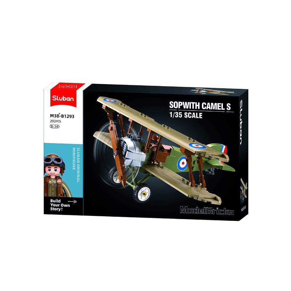 Sluban  Model bricks fighter plane Sopwith Camel S 1/35 M38-B1293